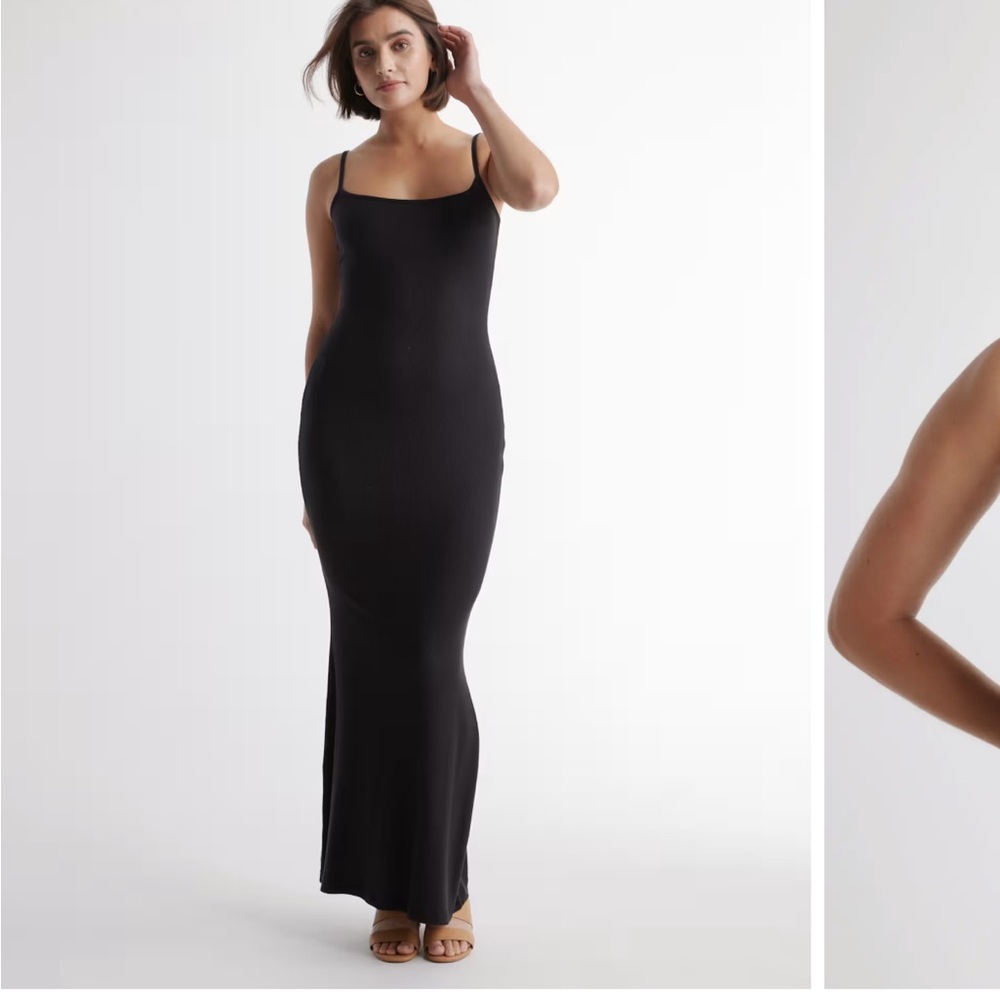 Quince Black Maxi Dress